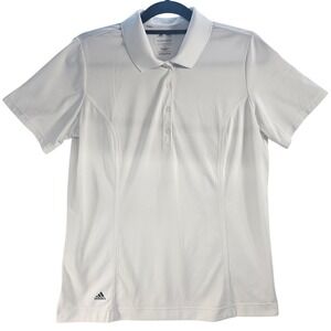 Adidas Puremotion Golf Polo Shirt White Short Sleeve Performance Women's Large